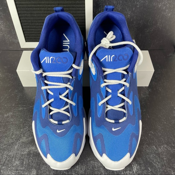 NIKE AIR MAX 200 PACIFIC BLUE MENS SHOES SIZE 11 TRACK AND FIELD WHITE NEW - Picture 2 of 10